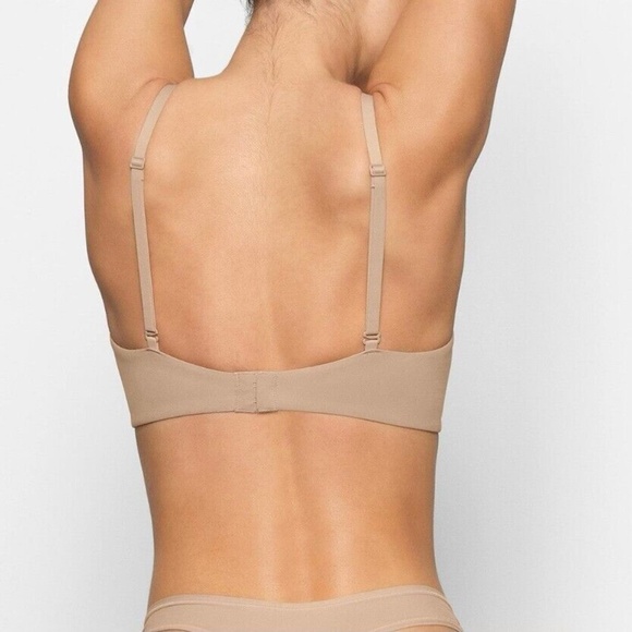 Skims Fits Everybody Unlined Demi Bra in Clay, Size 34B - Picture 3 of 4